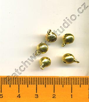 Rolnička 6 mm - zlatá