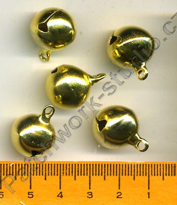 Rolnička 15 mm - zlatá