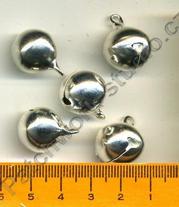 Rolnička 15 mm - stříbrná